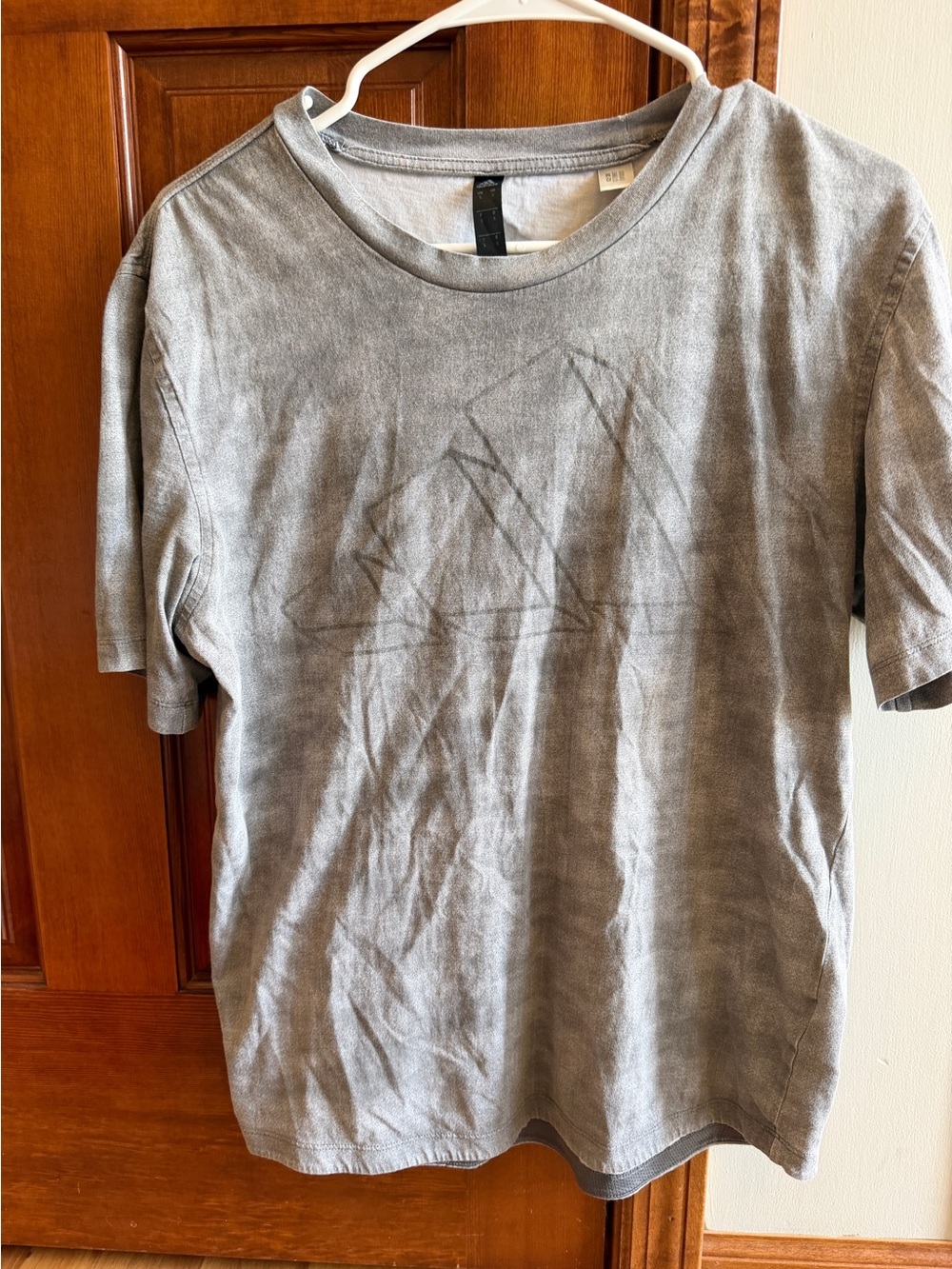 Men's Gray Crew Neck T-Shirt